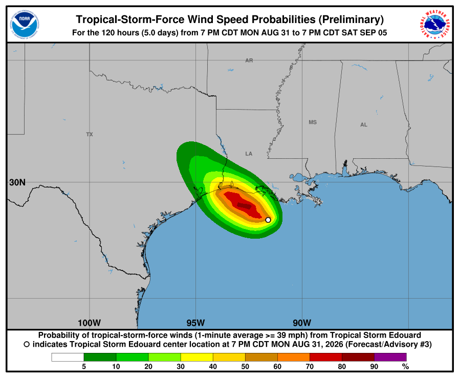 Setting expectations for Tropical Storm Edouard and the greater Houston area – Space City Weather