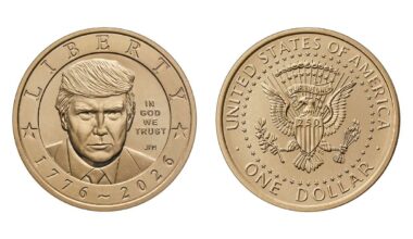 Heads or tails? $1 coin with Trump's face and gold finish to go on sale