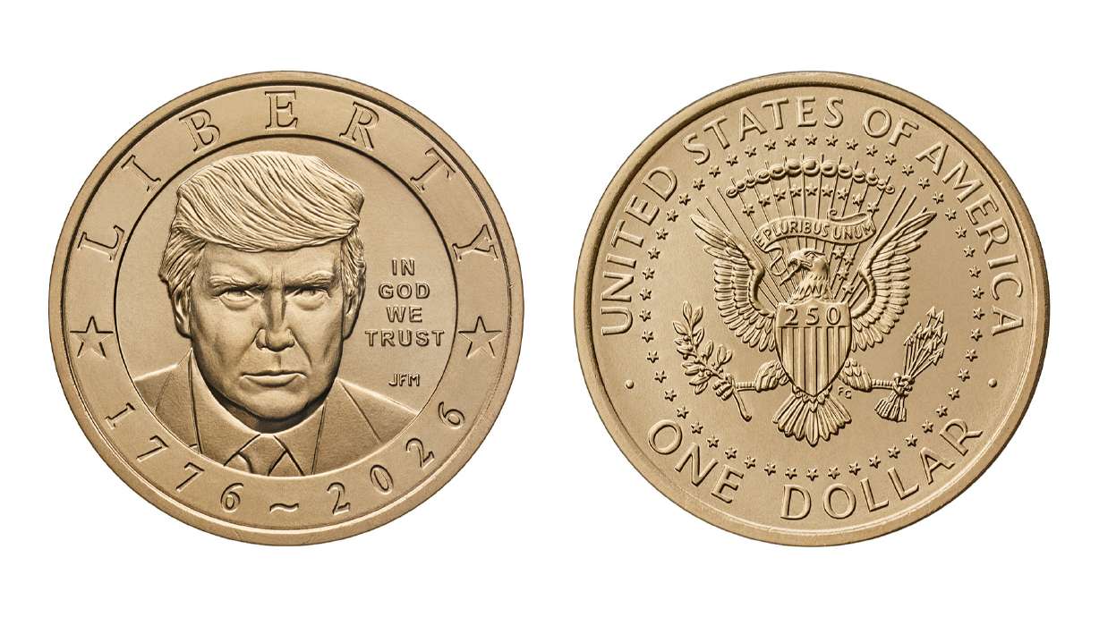 Heads or tails? $1 coin with Trump's face and gold finish to go on sale