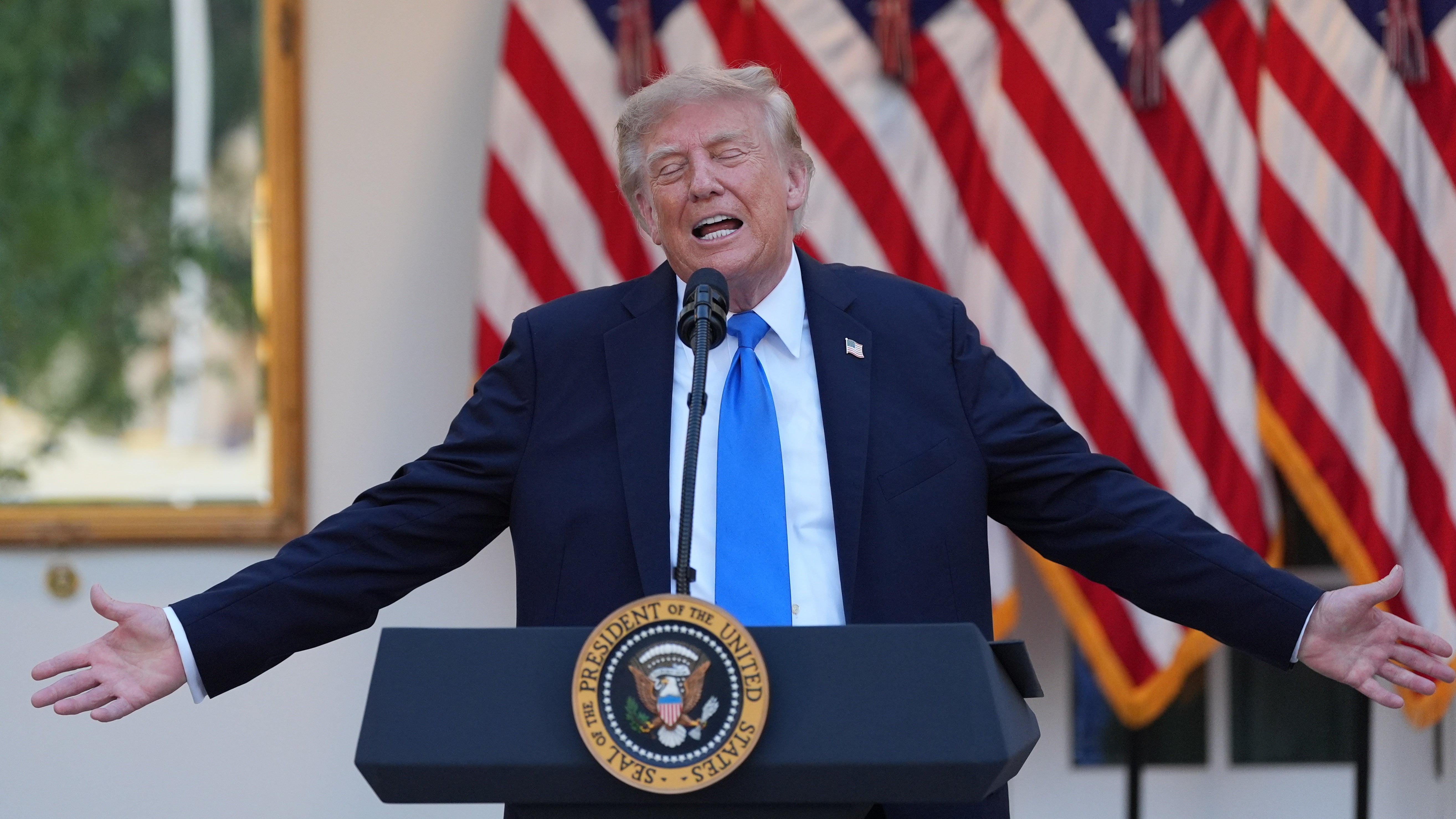 President Donald Trump served his guests gourmet beef burgers at the White House ‘End of Summer BBQ,’ an option American families feel is out of their price range
