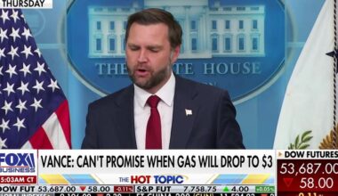 JD Vance blames high gas prices on Iran shipping attacks, calls on Fed to cut rates