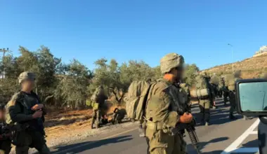 IDF forces dismantle an illegal outpost in Qusra in Samaria, Aug. 13, 2026.