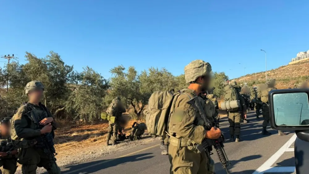 IDF forces dismantle an illegal outpost in Qusra in Samaria, Aug. 13, 2026.