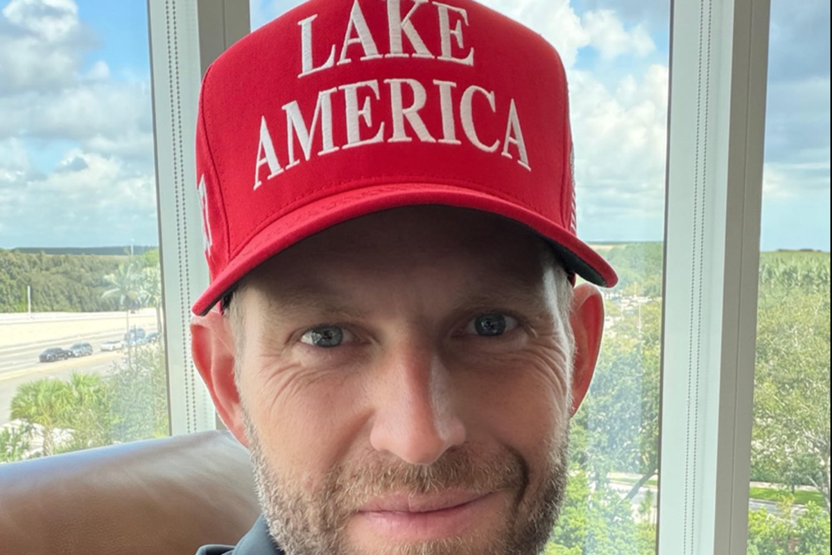 Internet mocks Eric Trump over his ‘Lake America’ hat photo