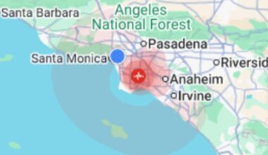 Earthquake hits Los Angeles overnight Sunday