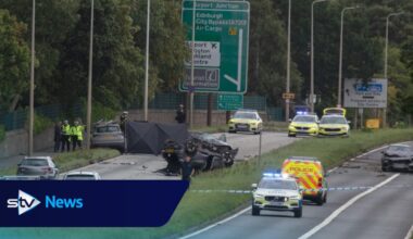 Manhunt launched after one dead and four injured in hit-and-run near Edinburgh Airport