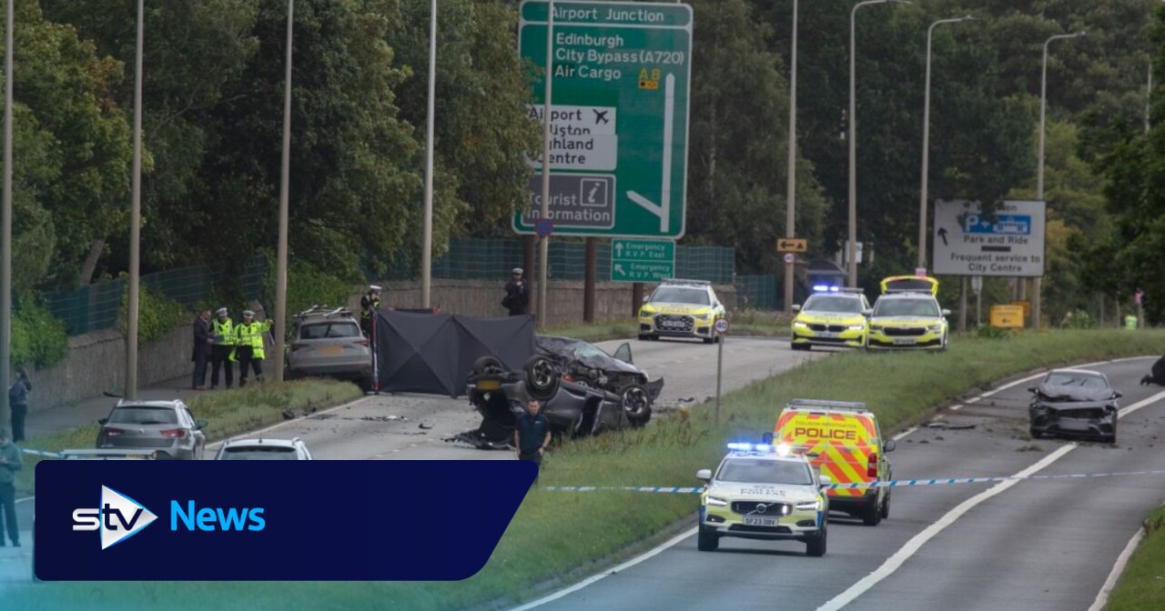 Manhunt launched after one dead and four injured in hit-and-run near Edinburgh Airport