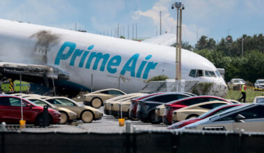 Authorities identify 5 victims killed when Amazon-branded cargo plane overran runway in Miami