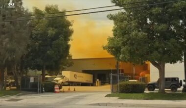 Orange smoke seen rising from chemical leak at La Habra factory; shelter-in-place lifted for neighborhood