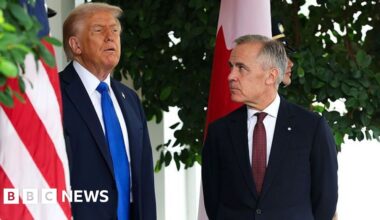 US slaps import ban on Canadian alcohol and other goods - BBC