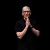 Apple CEO Tim Cook speaks on stage during an announcement of new products at Apple Park in Cupertino, Calif., on Sept. 9.
