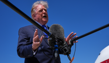 Trump says oil prices that spiked because of Iran war likely won't come down until after midterms