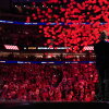 Balloons drop as President Trump finishes speaking on the second day of the 2026 Republican National Convention on Sept. 10, 2026 in Dallas, Texas.