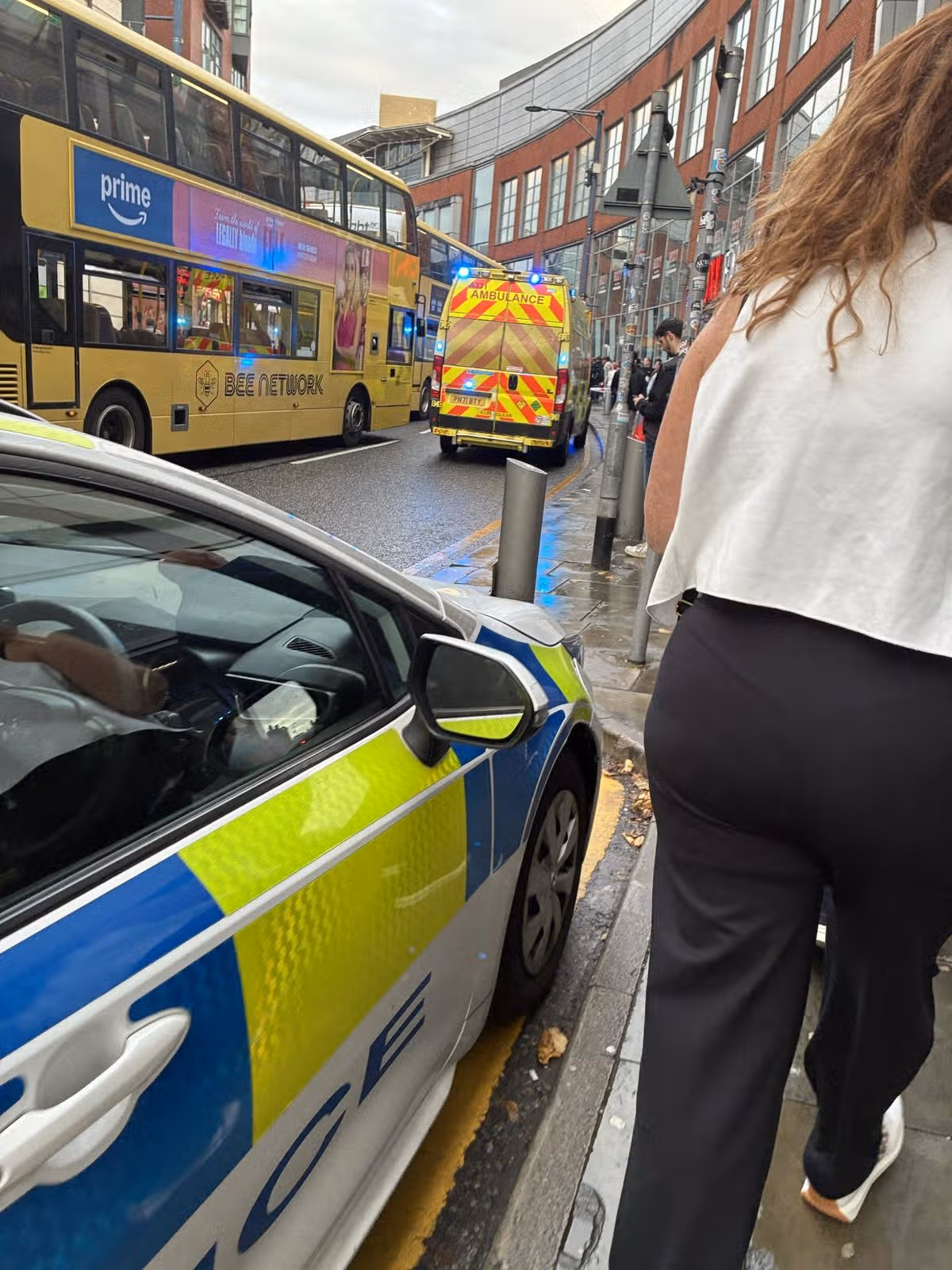 Ambulance at the scene outside Printworks