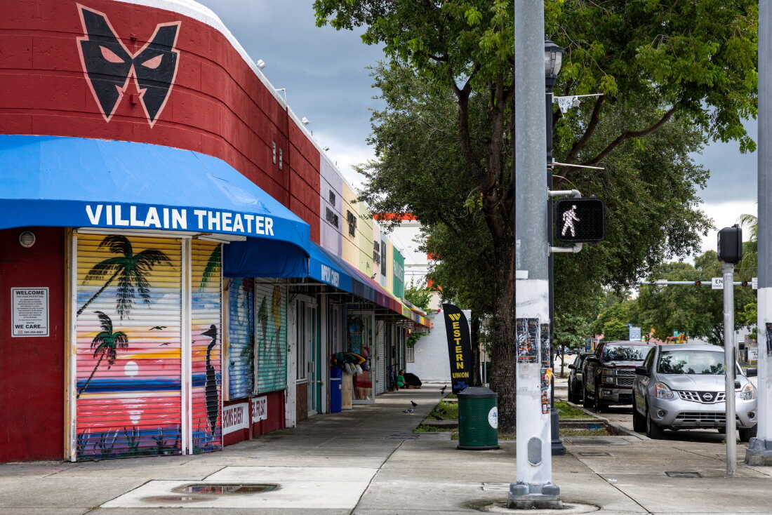Storefronts are seen along a street in Little Haiti on Sept. 2, 2026, in Miami, Fla.