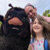 David Streever takes a selfie while on vacation with his daughter and a character at Moomin World in Finland. He was contacted by Homeland Security Investigations officers five months after sending an email to Todd Lyons, the former acting director of U.S. Immigration and Customs Enforcement.