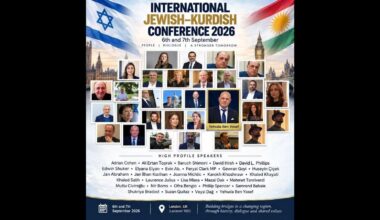 Jewish-Kurdish Conference in London: Kurdish nationalism in the Türkiye-Israel rivalry