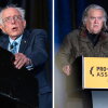 Sen. Bernie Sanders, I-Vt., and former White House Chief Strategist Steve Bannon speak during at the Pro-Human Assembly at the Marriott Marquis Washington on Sept. 15 in Washington, D.C.