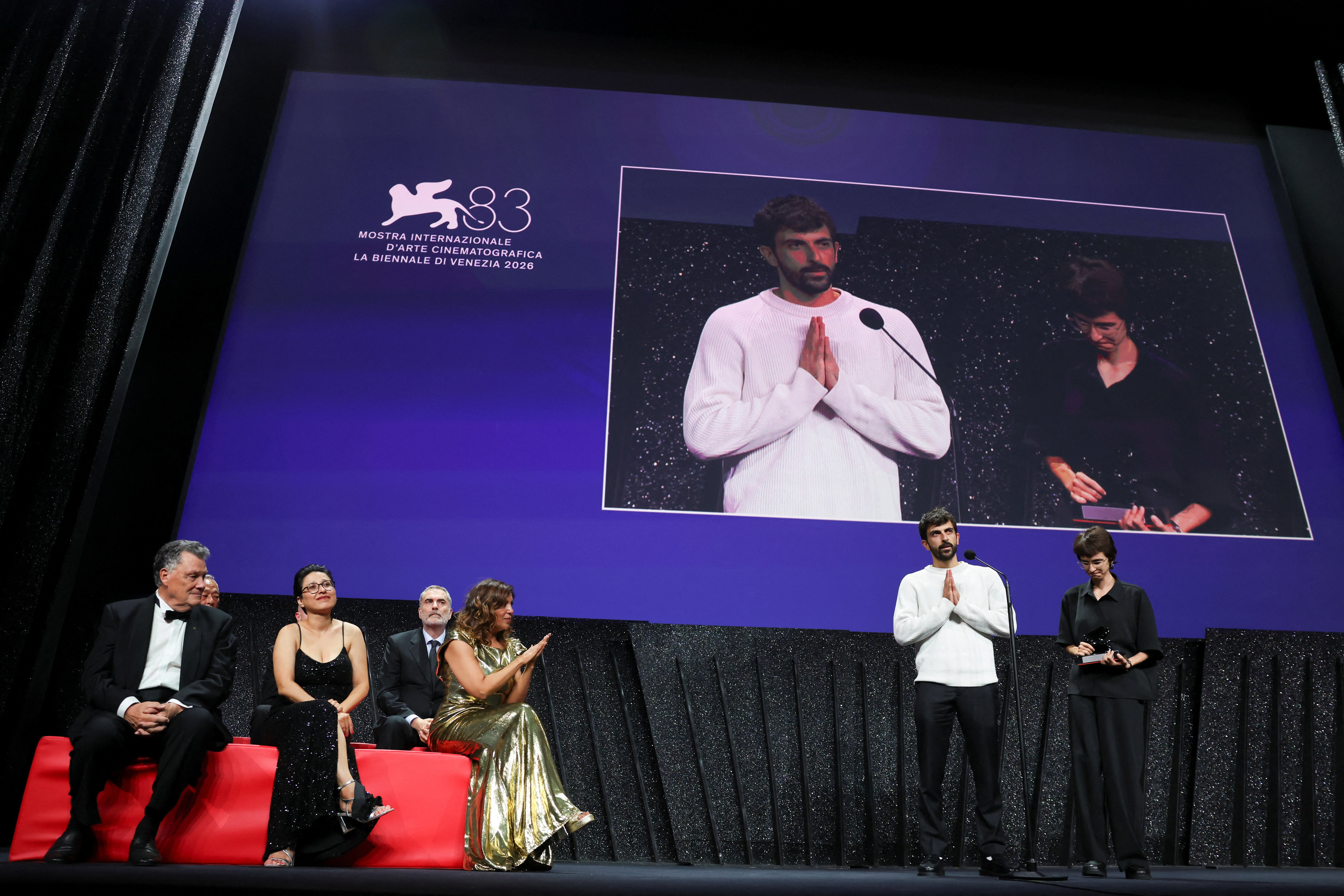 “NAZA,” a British documentary film, won the Special Jury Prize at the Venice International Film Festival after its premiere. (Reuters)
