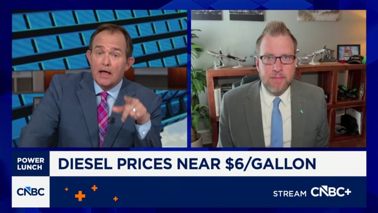 Higher diesel prices will be a secret killer of the U.S. economy, says GasBuddy's Patrick de Haan