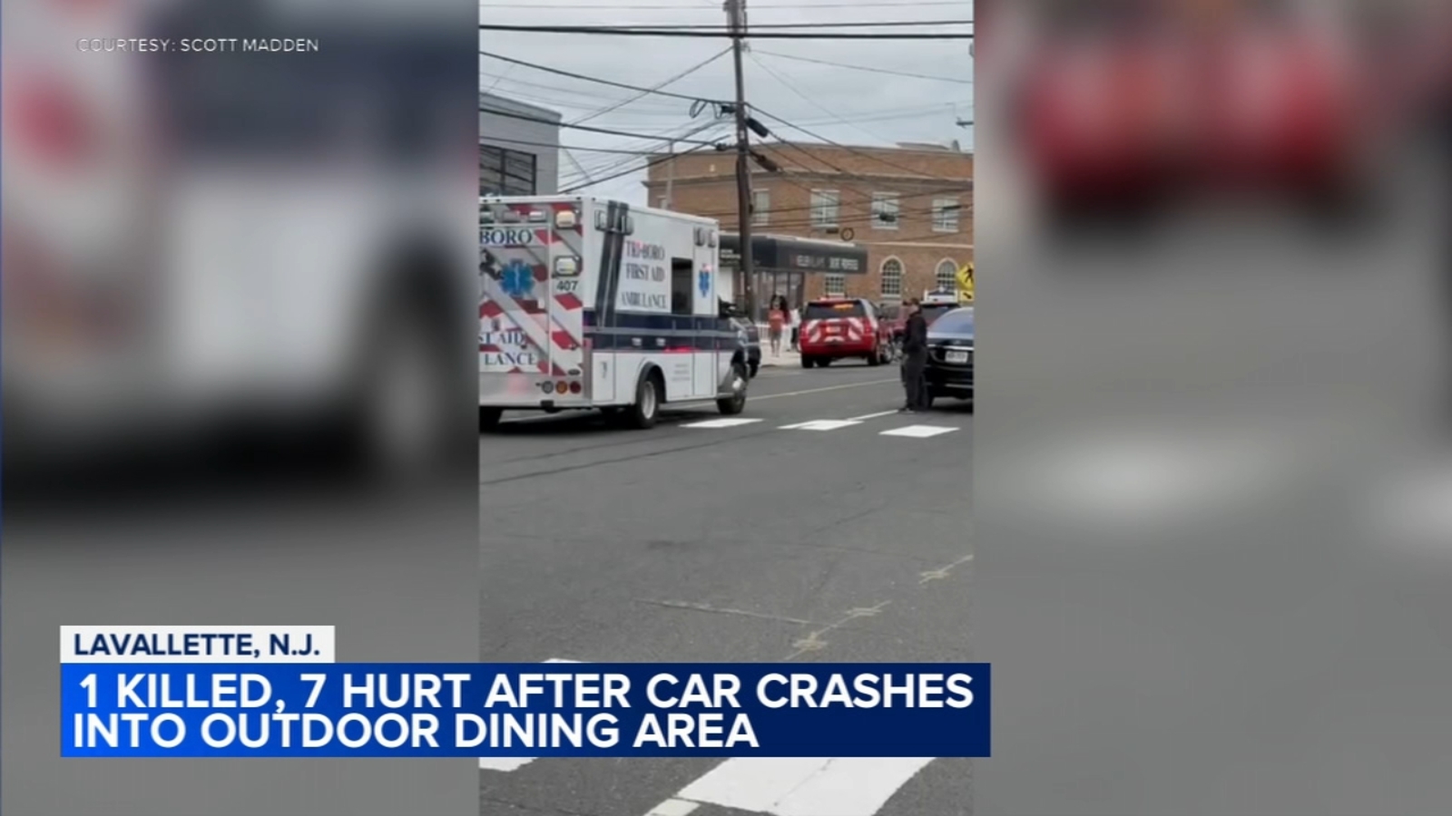 1 dead, 7 others injured after SUV crashes into tables outside Ocean County restaurant