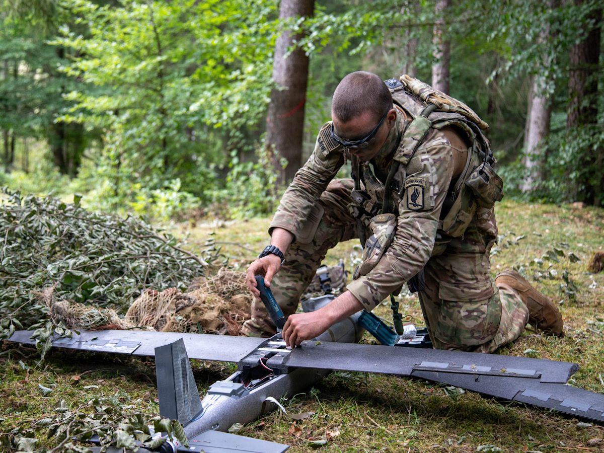 Half the drones in a recent US Army combat exercise were designed to be expendable like ammo