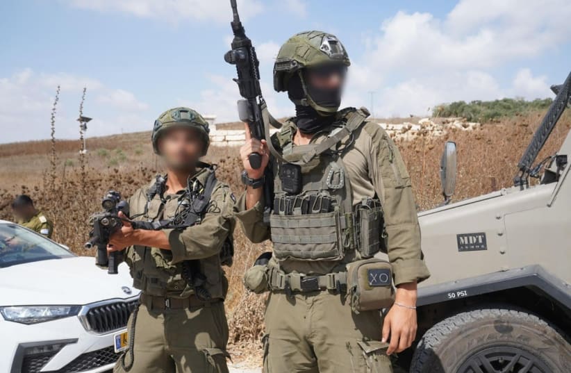 IDF soldiers conduct a manhunt for a terrorist who shot Israeli hikers in the West Bank, July 24, 2026.