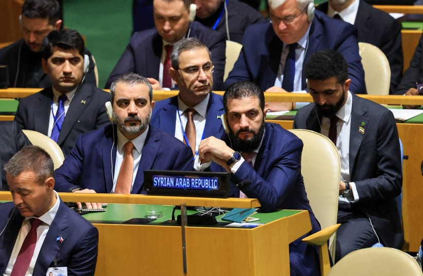 Syria's President Ahmed al-Sharaa attends the 81st United Nations General Assembly at UN headquarters in New York City, US, September 22, 2026.