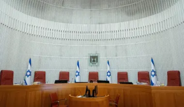 The Israeli Supreme Court in Jerusalem, April 23, 2026.