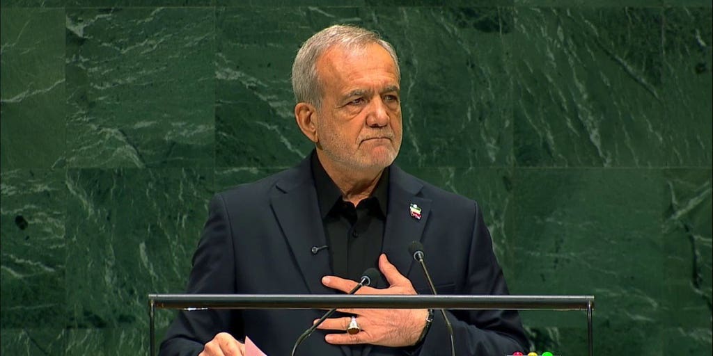 Iran President Pezeshkian to UNGA: Iran only seeks 'peaceful' nuclear power