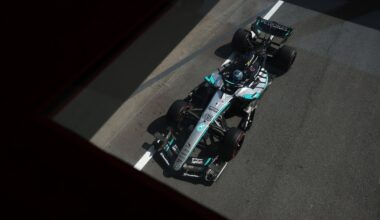 F1 Azerbaijan GP: Russell tops FP2 from Antonelli as Lindblad crashes
