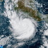 This photo provided by NOAA shows Hurricane Polo strengthening in the Pacific Ocean off the coast of Mexico on Tuesday, Sept. 22, 2026.