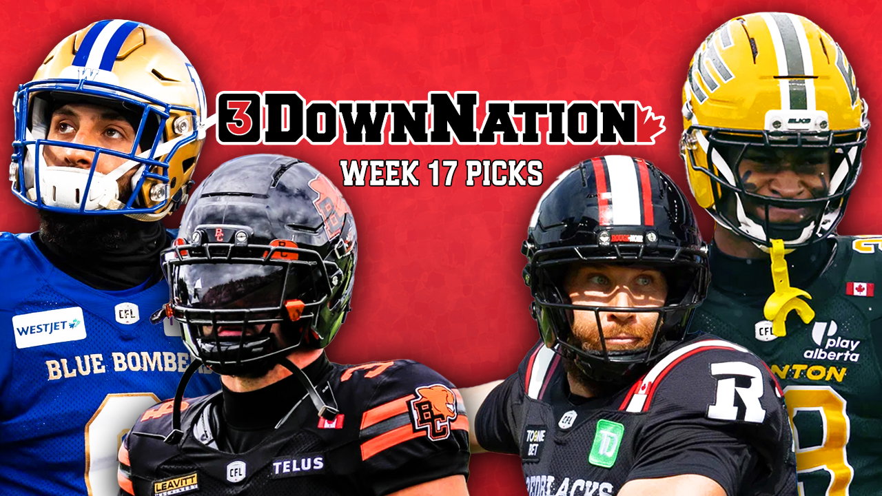 3DownNation CFL picks straight-up & against the spread: Week 17