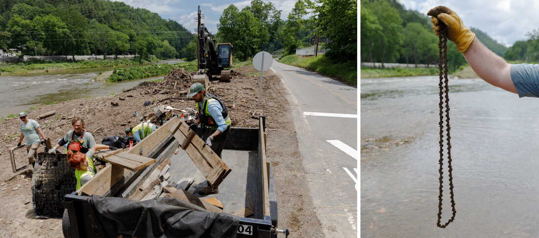 After two years, and more than $600 million dollars in public spending for Hurricane Helene recovery efforts, crews in North Carolina are still regularly pulling scrap metal, PVC pipes and other trash out of waterways.