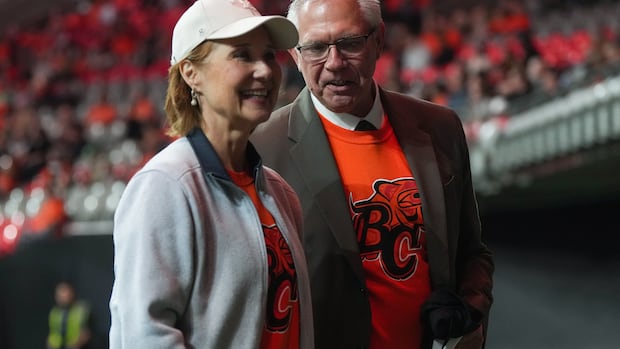 B.C. Conservatives' interim leader attends Lions game with ex-premier