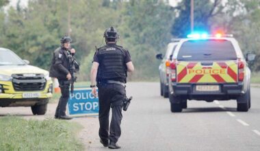 Gloucestershire Police arrests suspects near RAF Fairford airbase