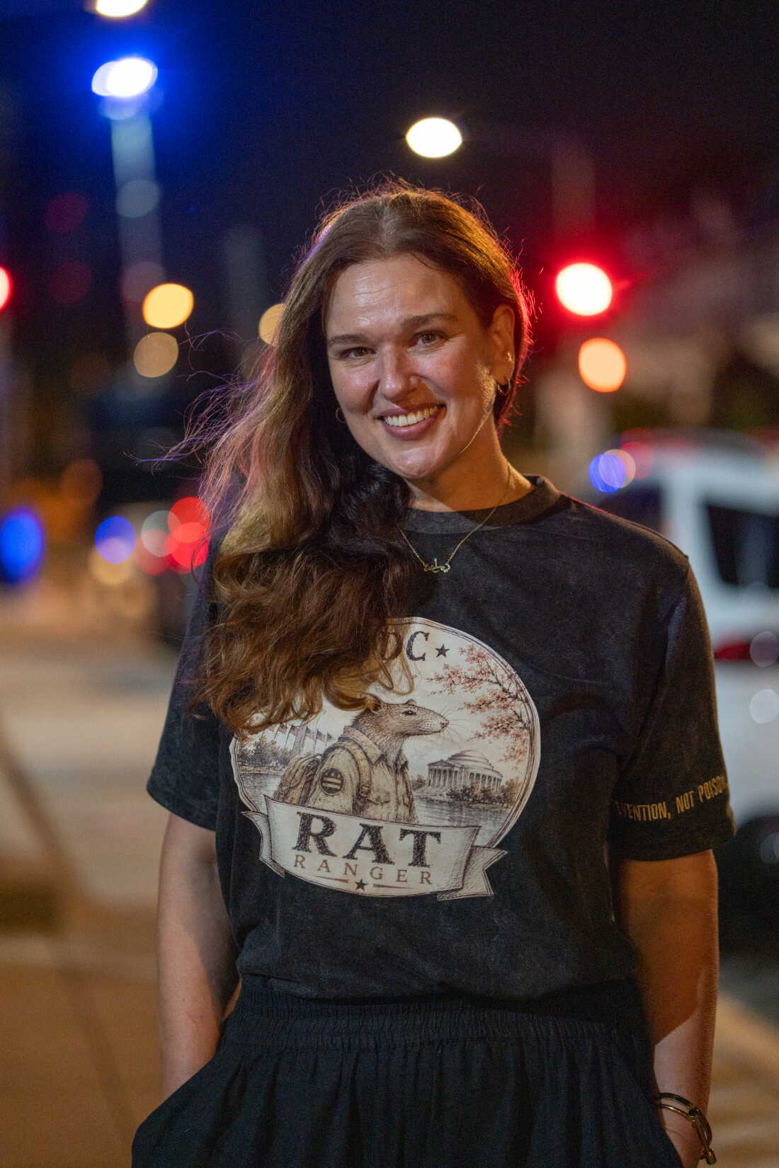 Holly Gerberich, anthrozoologist and urban rodent specialist who leads rat walks with DC Rat Rangers in Washington D.C..