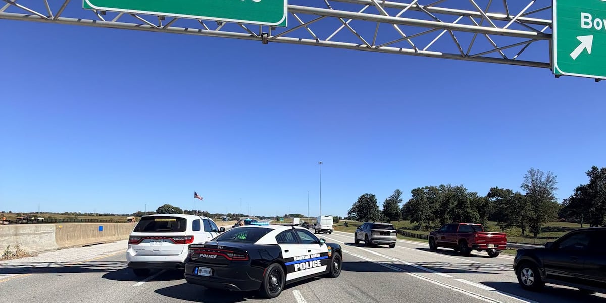 Large law enforcement presence gathered off I-65 in Warren County, KSP confirms crews respond to trooper-involved shooting