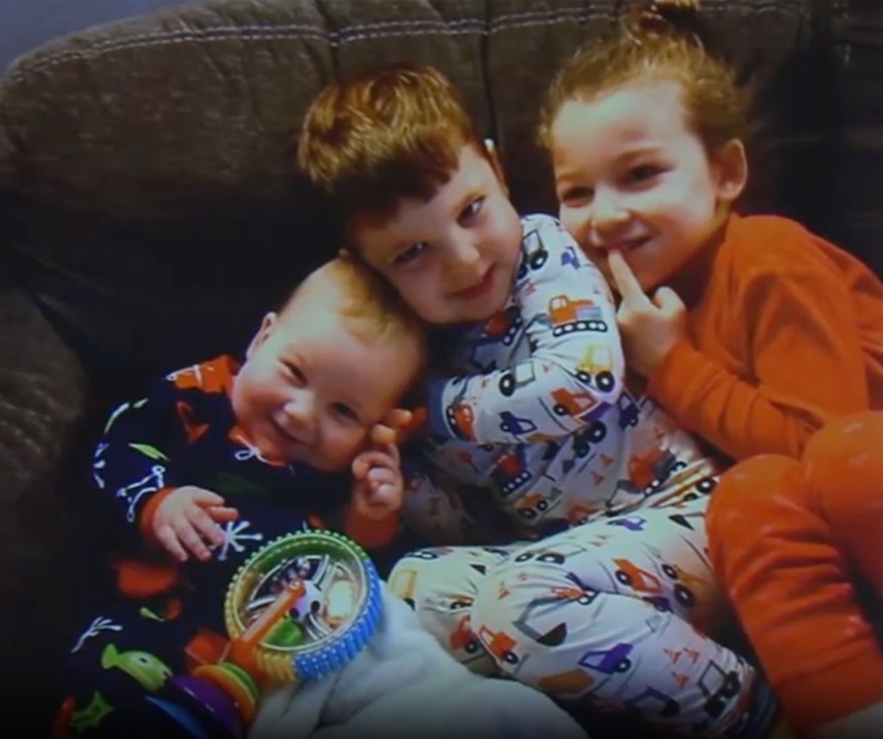 From left to right, Callan, Dawson, and Cora Clancy