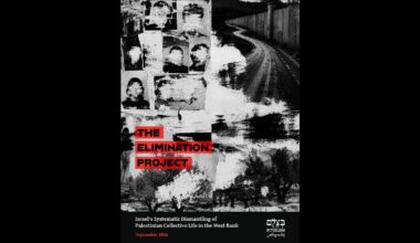 B’Tselem’s The Elimination Project: Dismantling Palestinian collective existence in the West Bank is Israeli policy