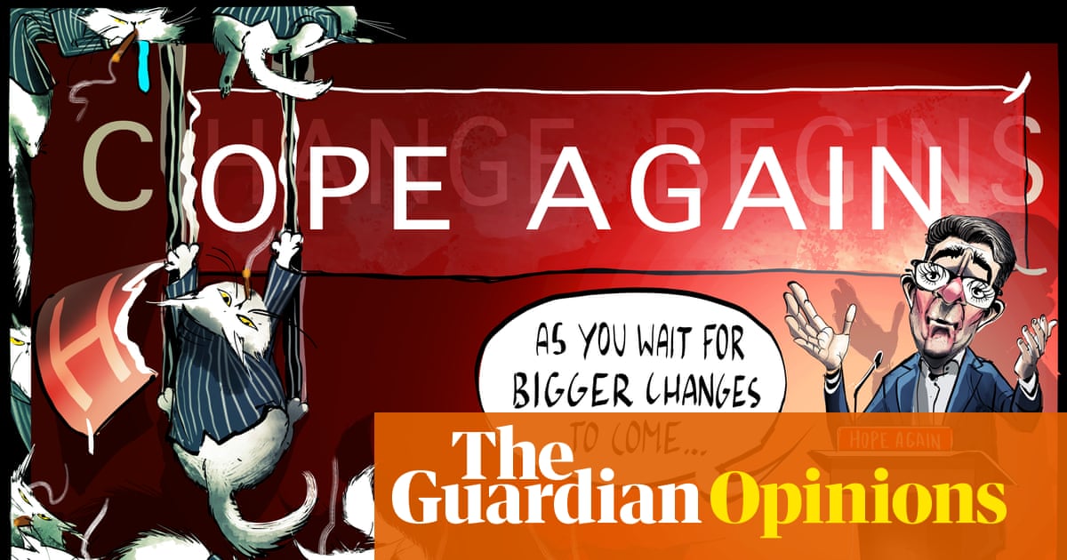 Ella Baron on Burnham’s first Labour conference speech as leader – cartoon - The Guardian