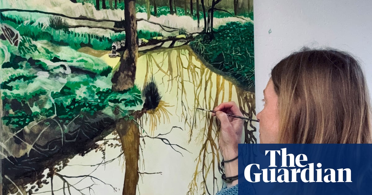Artist delights in beautiful ‘mess’ and dead trees of England’s rewilding sites | Rewilding