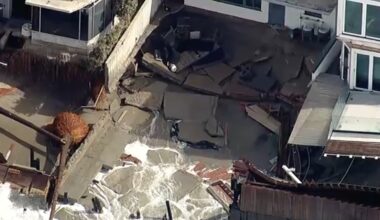 Orange County weather and high tides: At least 14 homes damaged by powerful waves in Capistrano Beach in Dana Point