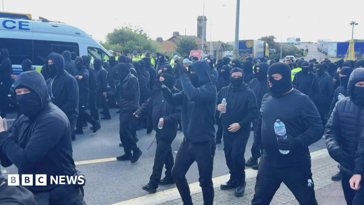 Port of Dover delays: Disruption as masked 'stop the boats' protesters block roads