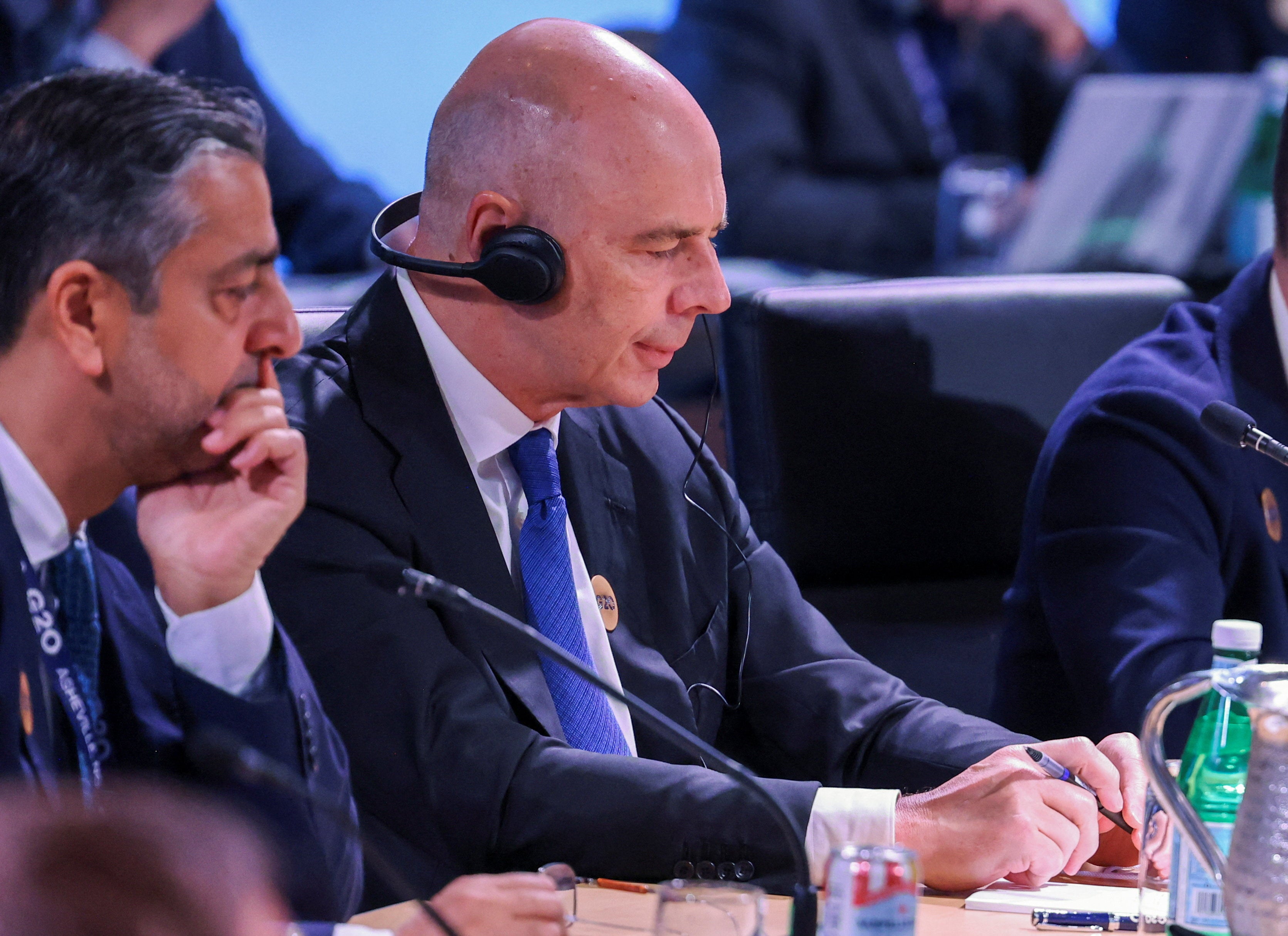Russia’s finance minister Anton Siluanov, who was invited by the Trump administration, attended a plenary session at the G20 on Monday