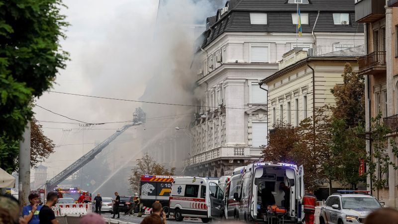 Russia strikes Ukraine Security Service headquarters in central Kyiv