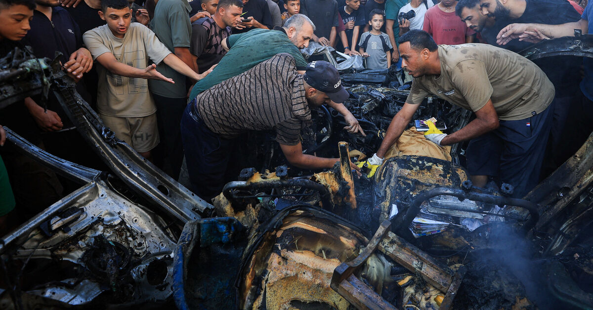 Israeli strike kills a man and his daughter in Gaza, medics say