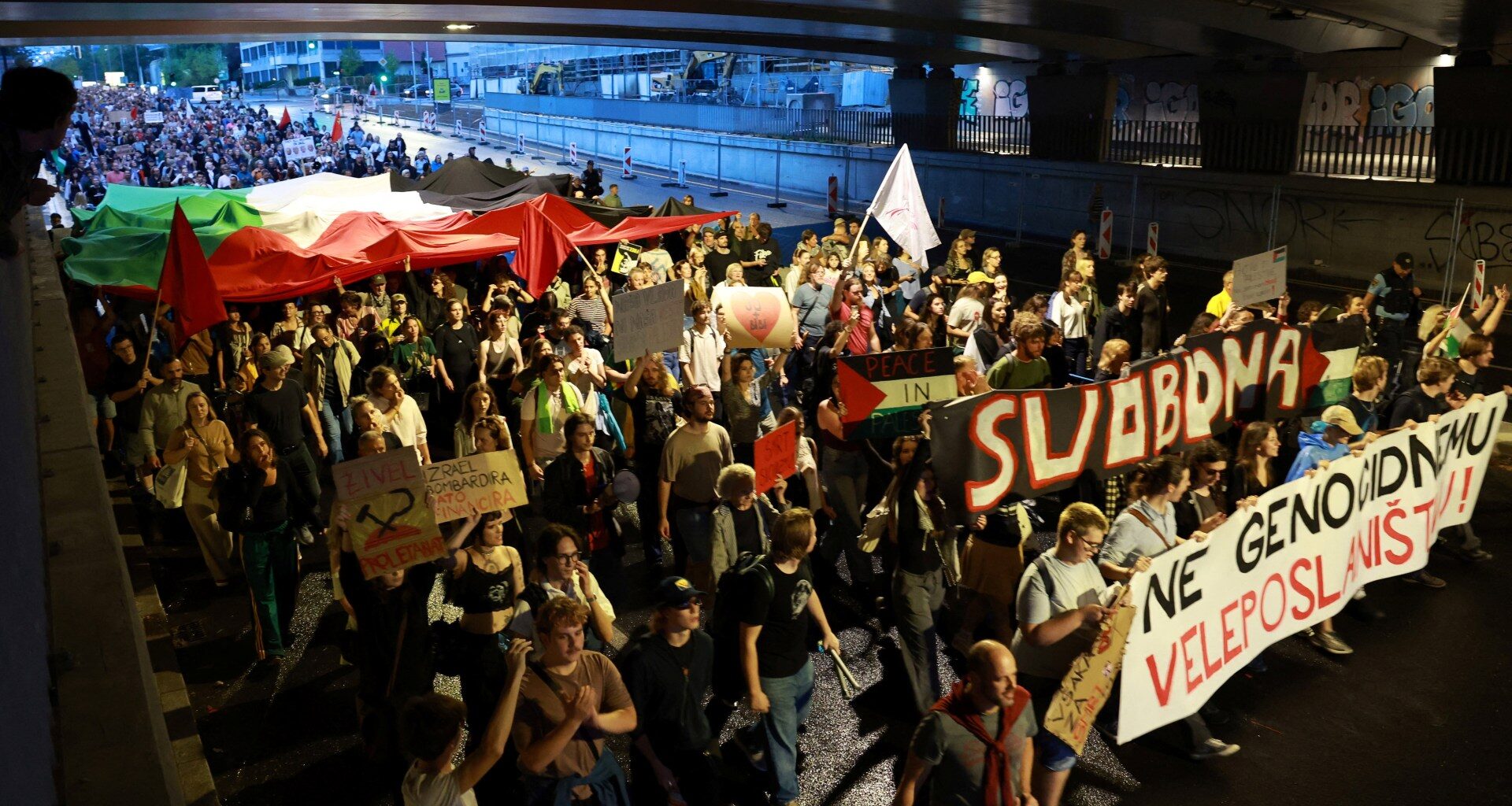 Thousands protest in Ljubljana as Slovenia opens Israel’s first embassy | Israel-Palestine conflict News