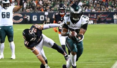 Game ball, three stars, and snap count analysis: Week 3, Eagles at Bears