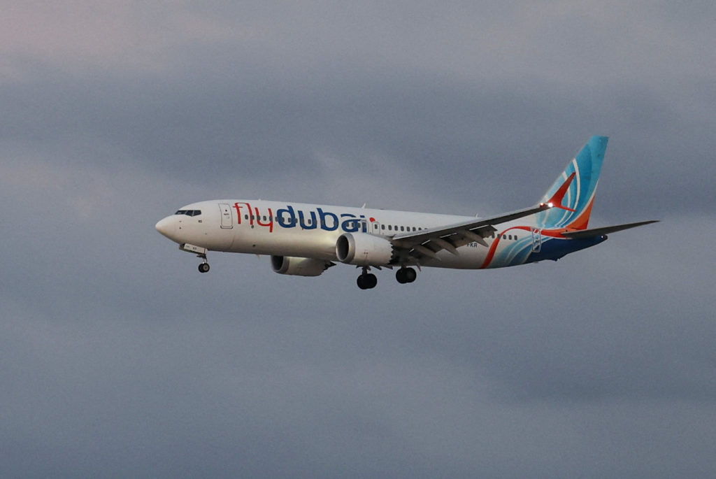 Passengers from a FlyDubai flight to Israel from United Arab Emirates that was diverted to Saudi Arabia after an emergency...